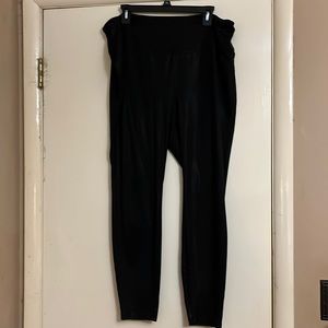 WONDERLY GUC Black Faux Leather Leggings -2X-SO SOFT AND COMFY